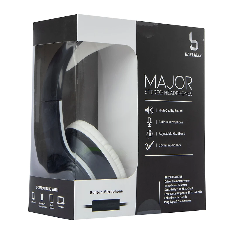 Duotone Wired Stereo Headphones With Microphone