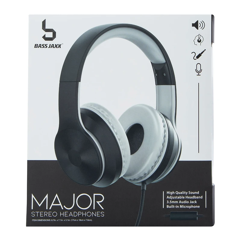 Duotone Wired Stereo Headphones With Microphone