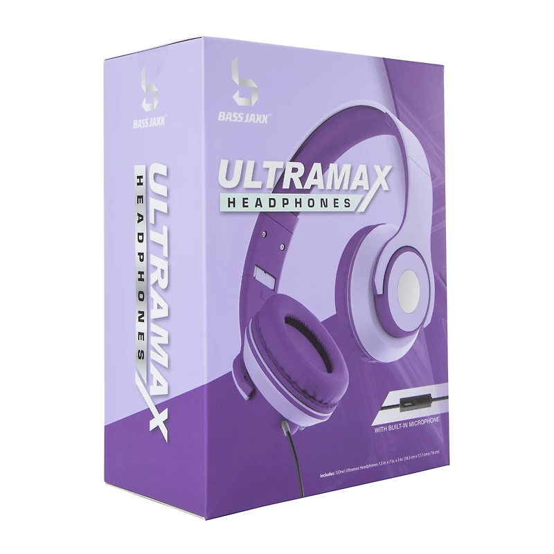 Ultramax Aux-in Headphones w/ Built-in Mic