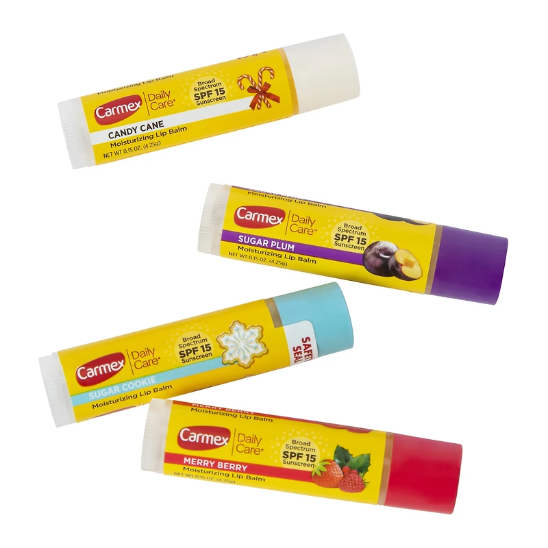 Limited Edition Carmex® Daily Care® Holiday Lip Balm Spf 4-Pack