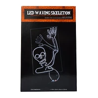 Waving Skeleton LED Window Decoration 12in x 8in