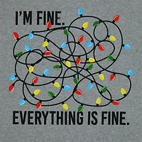 I'm Fine' Holiday Graphic Tee - Extra Large