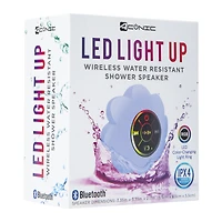 Wireless Bluetooth® LED Light Up Flower Shower Speaker - Periwinkle