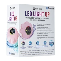Wireless Bluetooth® LED Light Up Flower Shower Speaker