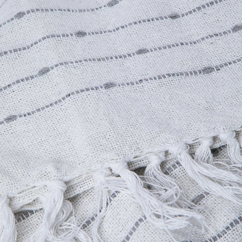 Boho Woven Cotton Throw Blanket 50in x 60in