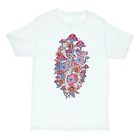 Skeleton & Mushroom Graphic Tee