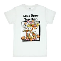 Mushroom 'Let's Grow Together' Graphic Tee