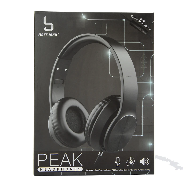 Peak Wired Headphones w/ Mic
