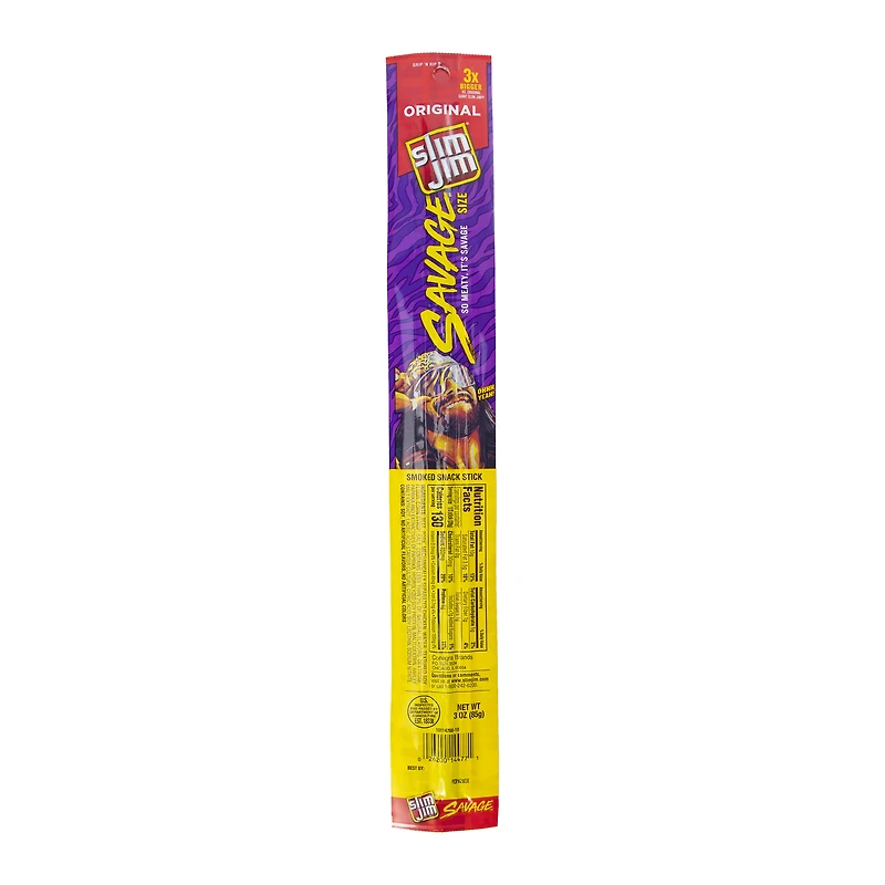 Slim Jim® Savage™ Size Original Smoked Snack Stick 3oz