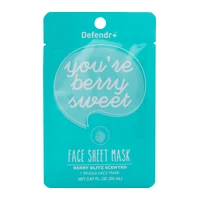Defender+™ Berry Blitz Scented Face Sheet Mask 0.67oz