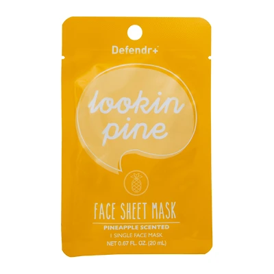 Defender+™ Pineapple Scented Face Sheet Mask 0.67oz
