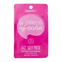 Defender+™ Birthday Cake Scented Face Sheet Mask 0.67oz