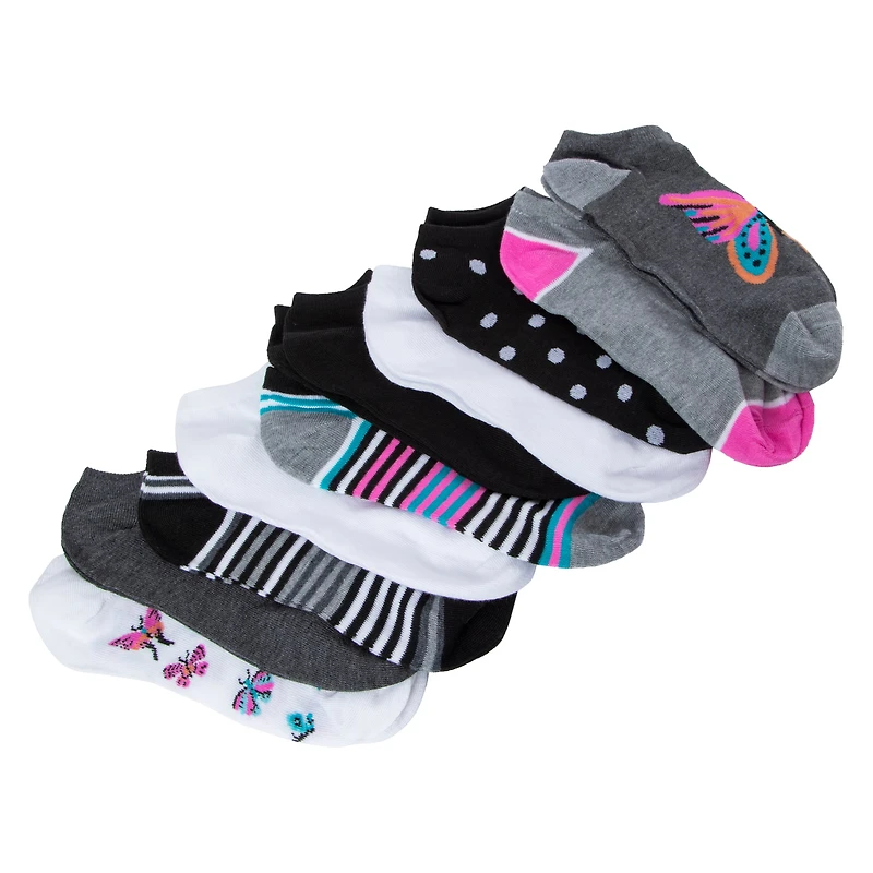 10-Pack Ladies Low-Cut Socks - Butterflies