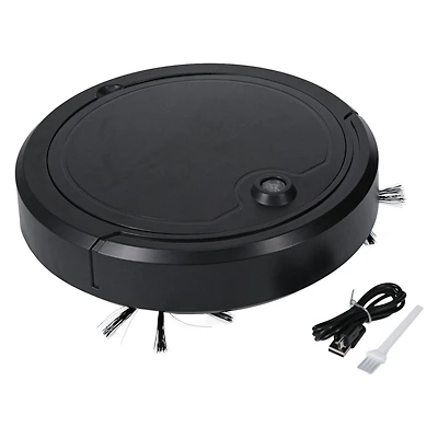 Robotic Vacuum Cleaner With Color-Changing LED Lights