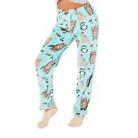 Juniors Holiday Plush Lounge Pants