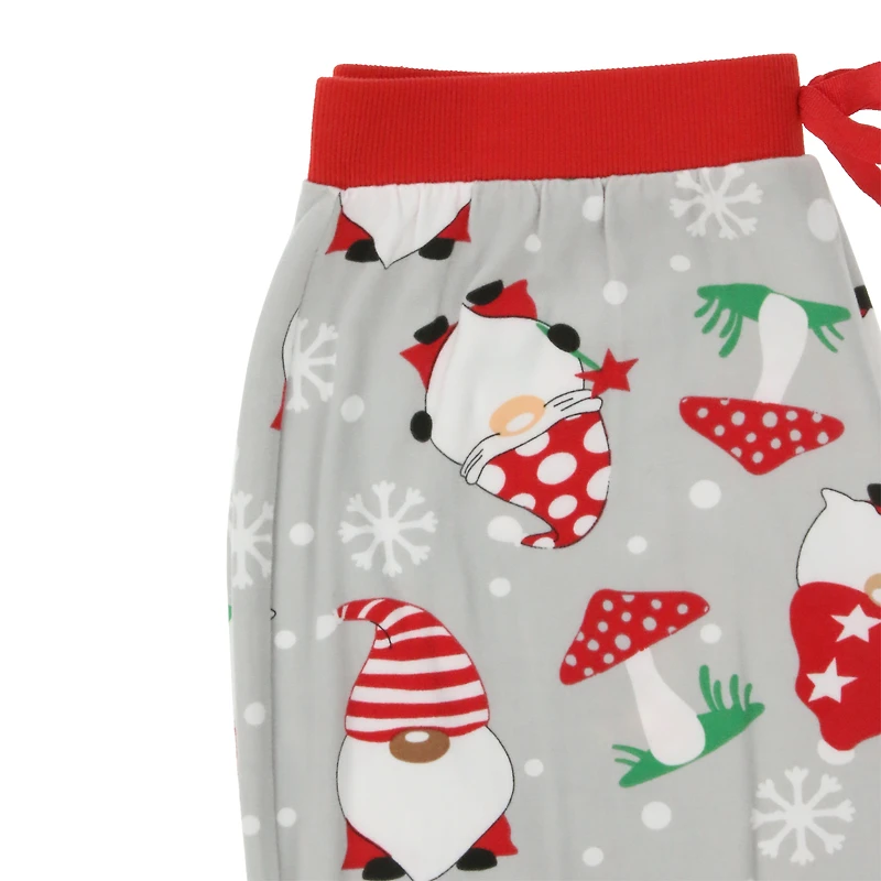 Juniors Holiday Pajama Pants - Mushroom Gnomes