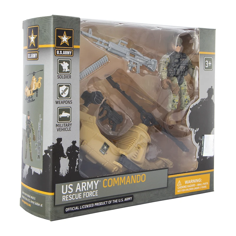 U.S. Army® Commando Rescue Force Action Figure Playset 10-Piece