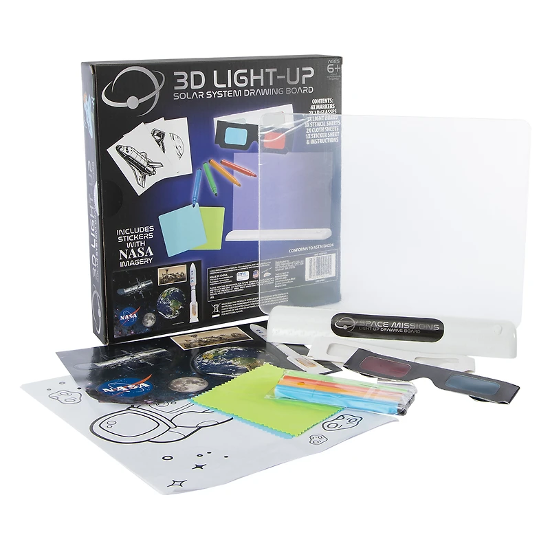 3D Light-Up Solar System Drawing Board