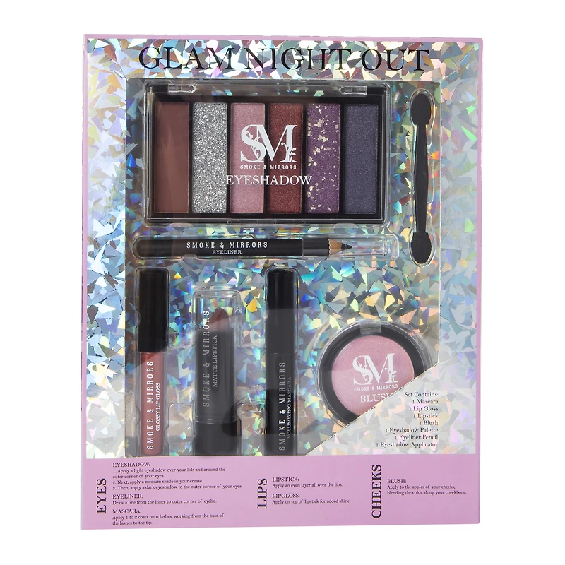 Smoke & Mirrors Glam Night Out Makeup Kit 7-Piece