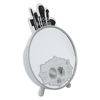 Round Vanity Mirror With Storage Compartment 7in