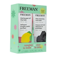 Freeman® Holiday Face Mask 2-Pack - Clearing/Deep Cleansing