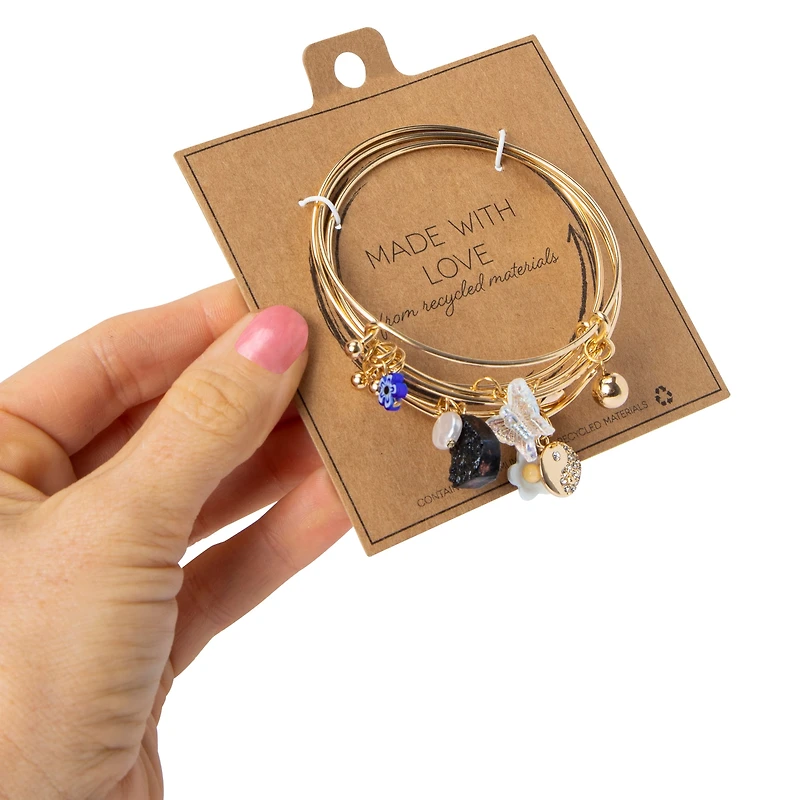 Made With Love Recycled Charm Bracelet