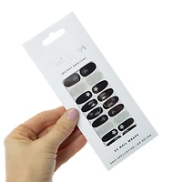 Pretty Woman Holiday Nail Wraps 24-Piece - Black & Silver