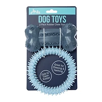 Rubber Chew Dog Toy 2-Pack