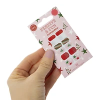 Kids Pretty Woman Holiday Nail Wraps 24-Piece - Red & Green