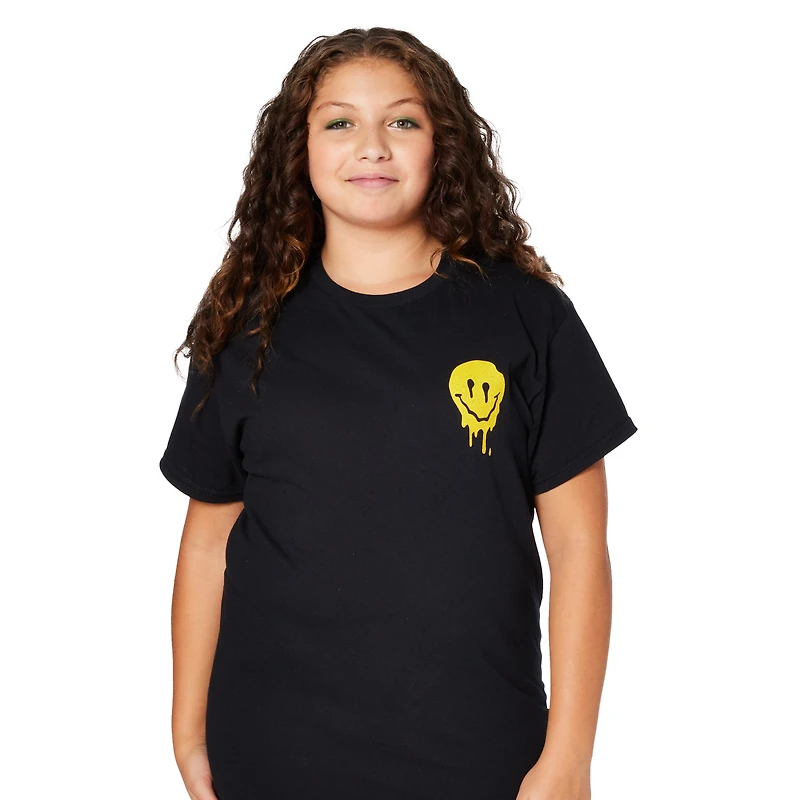 Melting Happy Face Logo Graphic Tee