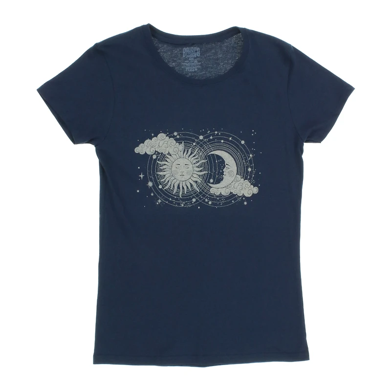 Juniors Sun & Moon Graphic Tee