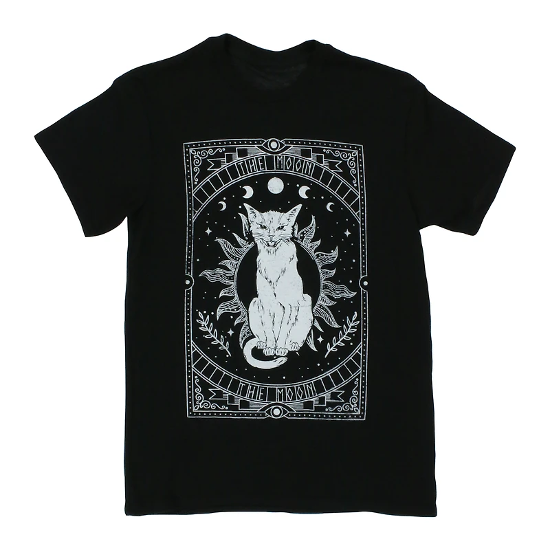 'The Moon' Cat Tarot Card Graphic Tee