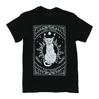 'The Moon' Cat Tarot Card Graphic Tee