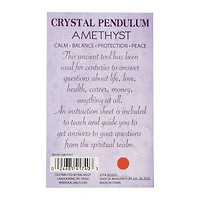 Healing Crystal Pendulum - Amethyst