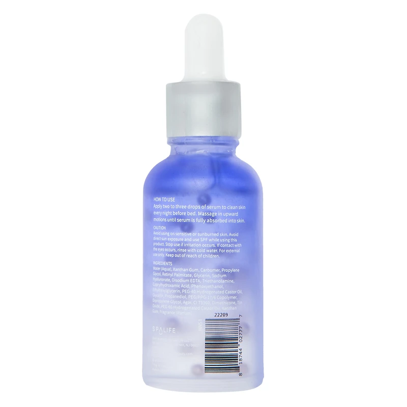 Spa Life Retinol Night Serum With Pearl Capsules 1 Fl.oz
