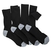 Series 8 Fitness™ Mens Performance Crew Socks 4-Pack - Black