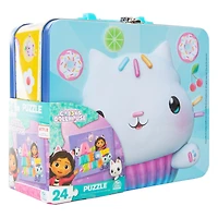 24-Piece Jigsaw Puzzle & Tin Storage Lunch Box