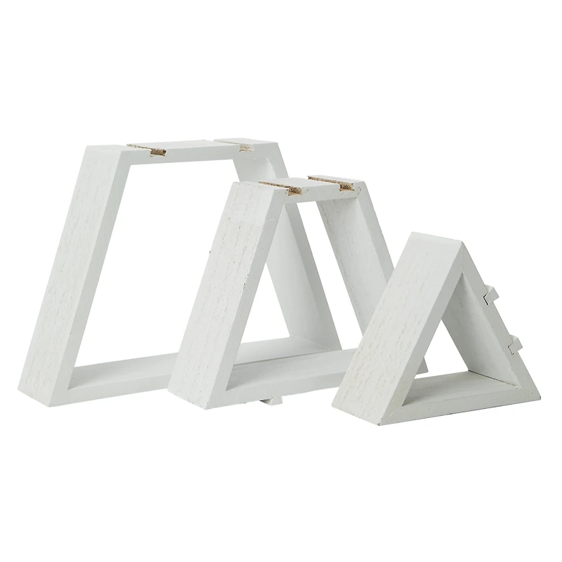 Stacked Wood Tabletop Christmas Tree 14in
