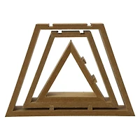 Stacked Wood Tabletop Christmas Tree 14in