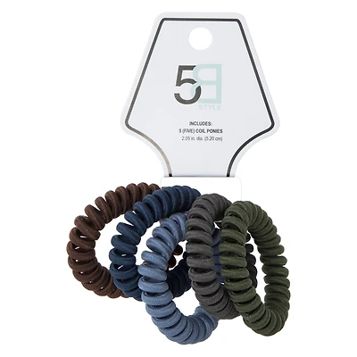 Fabric Hair Coils 5-Pack
