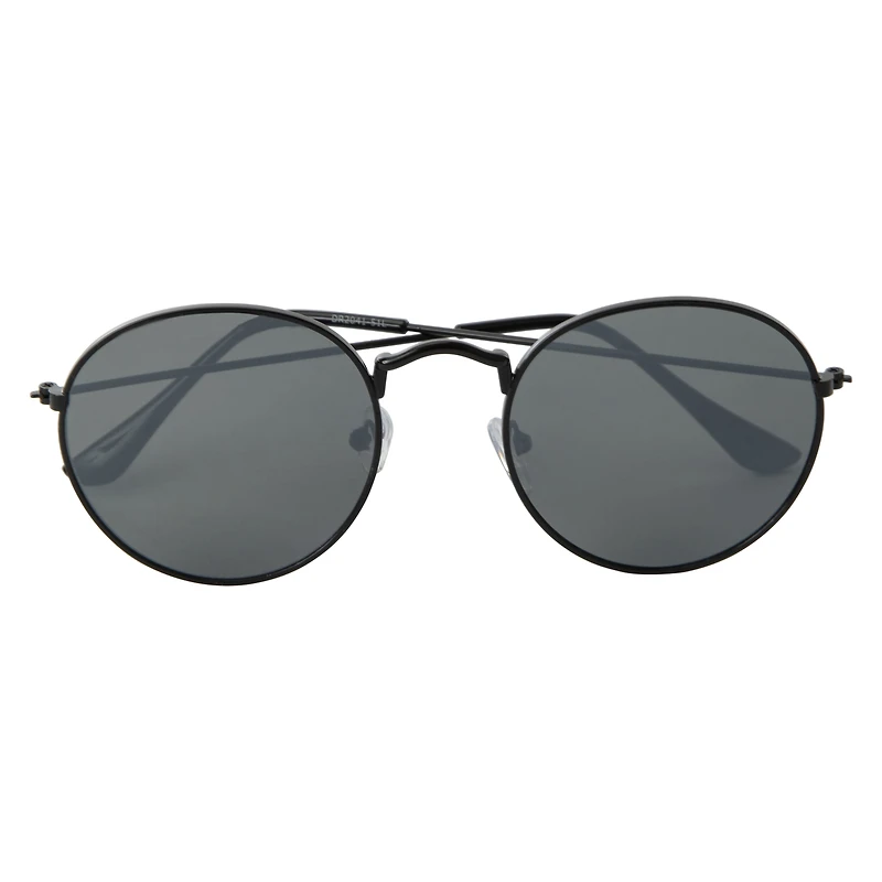 Ladies Mirrored Round Sunglasses