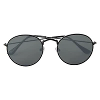 Ladies Mirrored Round Sunglasses
