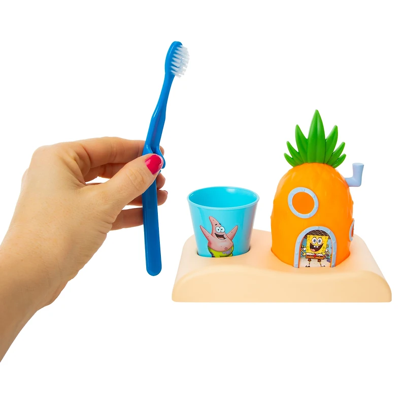 Fun Character Kid's Toothbrush Set 3-Piece - Spongebob Squarepants™