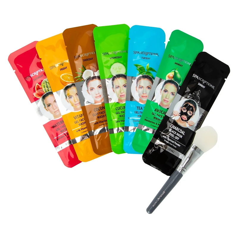 Spascriptions™ 7-Day Mask Set & Applicator 8-Pieces