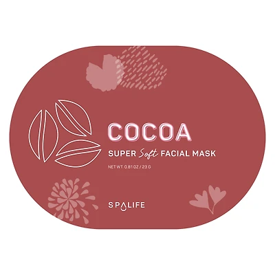 Spa Life™ Cocoa Oval Face Mask 0.81oz