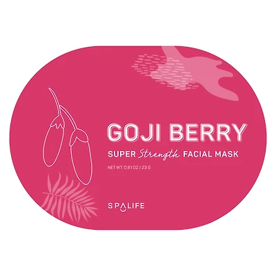 Spa Life™ Goji Berry Oval Face Mask 0.81oz
