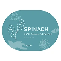 Spa Life™ Spinach Oval Face Mask 0.81oz