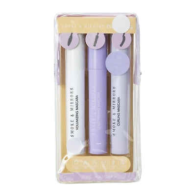 Smoke & Mirrors 3-Piece Mascara Set With Bag