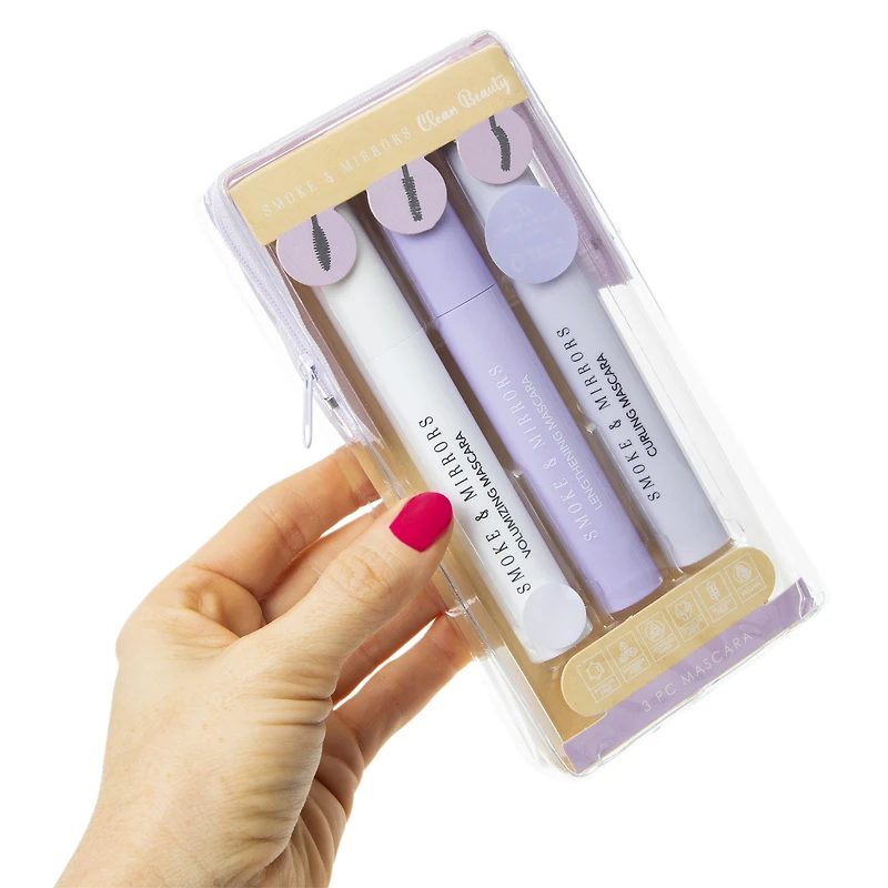 Smoke & Mirrors 3-Piece Mascara Set With Bag