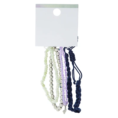 Butterfly Beaded Bracelet 4-Pack